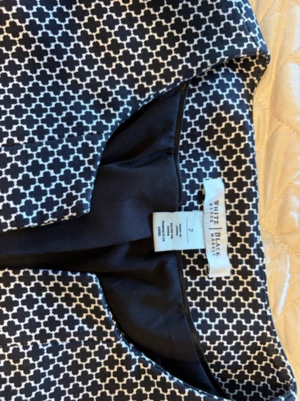 WHBM jacket black & white sz 2 - Picture 5 of 5